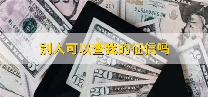 别人可以查我的征信吗