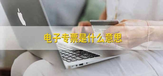 电子专票是什么意思