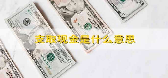 支取现金是什么意思