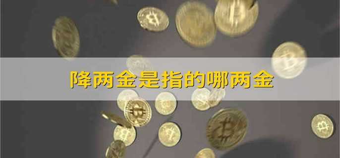 降两金是指的哪两金