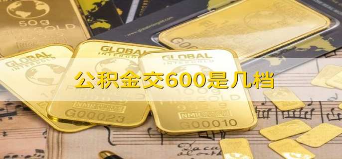 公积金交600是几档