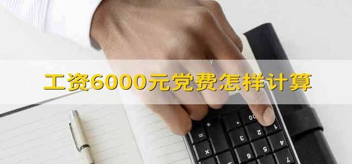 工资6000元党费怎样计算