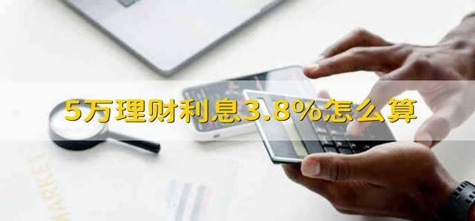 5万理财利息3.8%怎么算