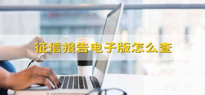 征信报告电子版怎么查