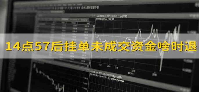 14点57后挂单未成交资金啥时退回