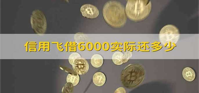 信用飞借6000实际还多少