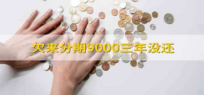 欠来分期9000三年没还