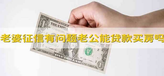 老婆征信有问题,老公可以贷款买房吗