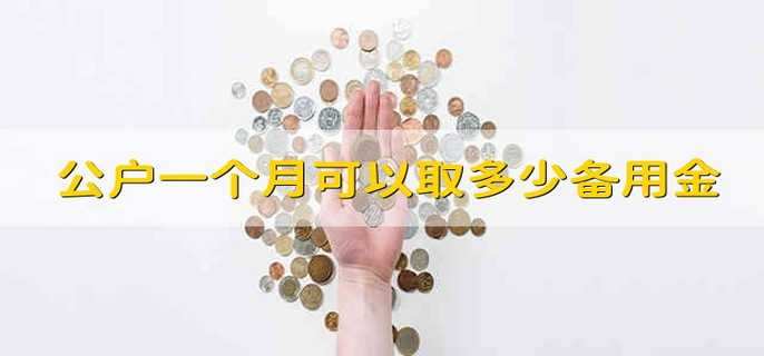 公户一个月可以取多少备用金