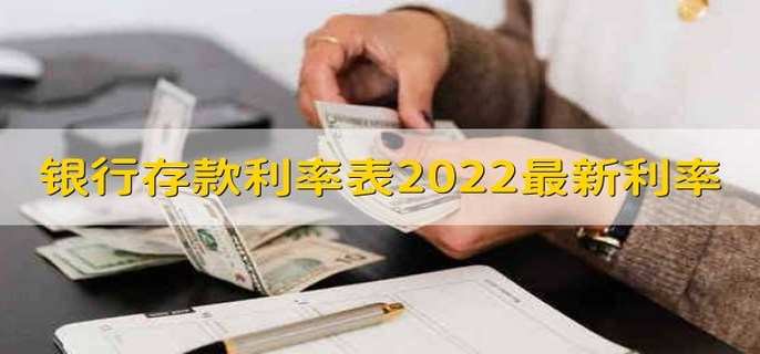 银行存款利率表2022最新利率