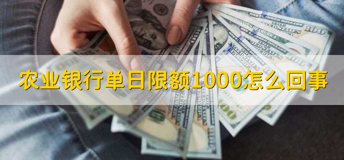 农业银行单日限额1000怎么回事