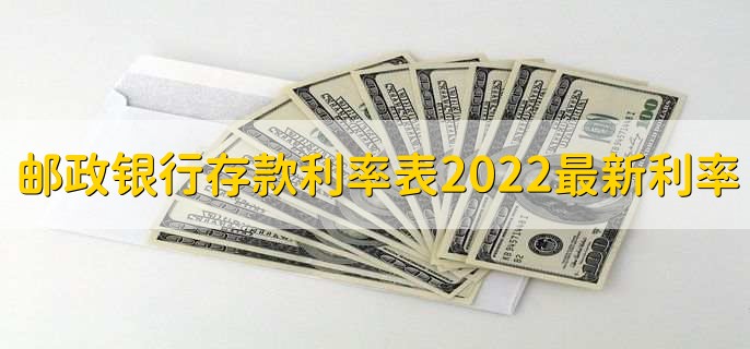 邮政银行存款利率表2022最新利率