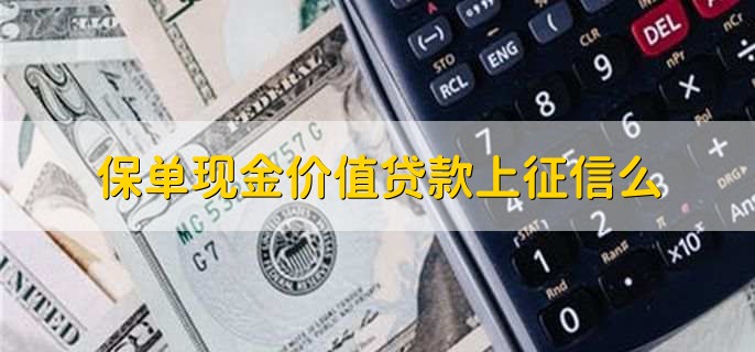 保单现金价值贷款上征信么