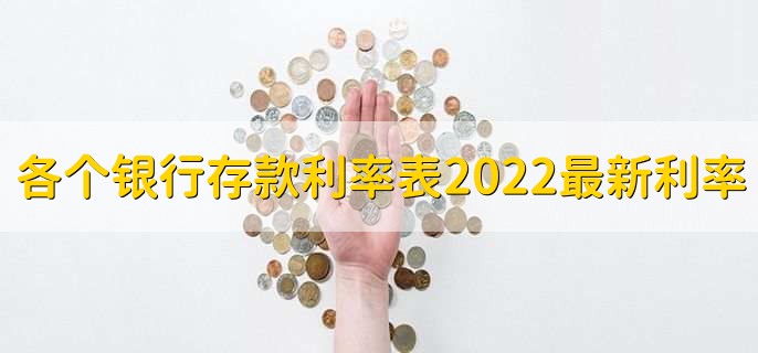 各个银行存款利率表2022最新利率