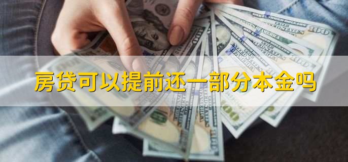 房贷可以提前还一部分本金吗