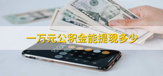 一万元公积金能提现多少