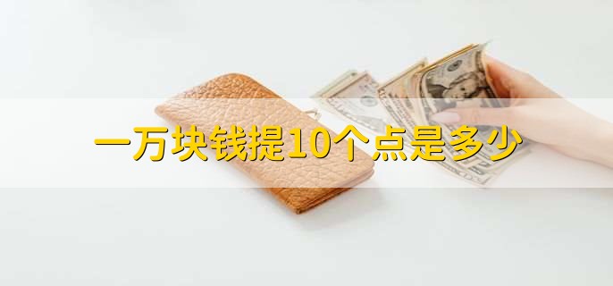 一万块钱提10个点是多少