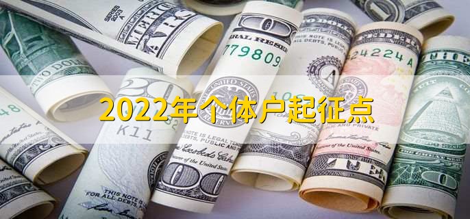 2022年个体户起征点