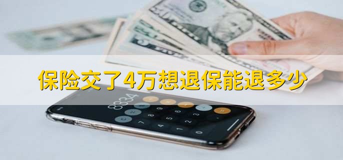 保险交了4万想退保能退多少