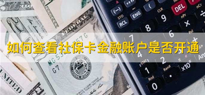 如何查看社保卡金融账户是否开通