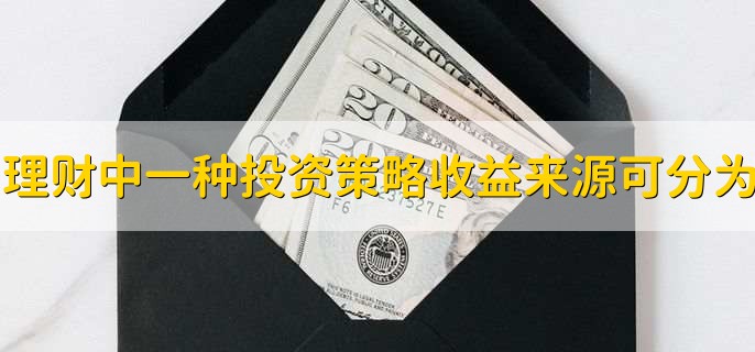 理财产品中任何一种投资策略的收益来源可以分为