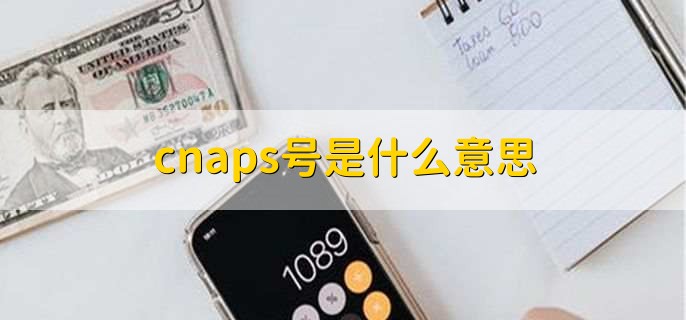 cnaps号是什么意思