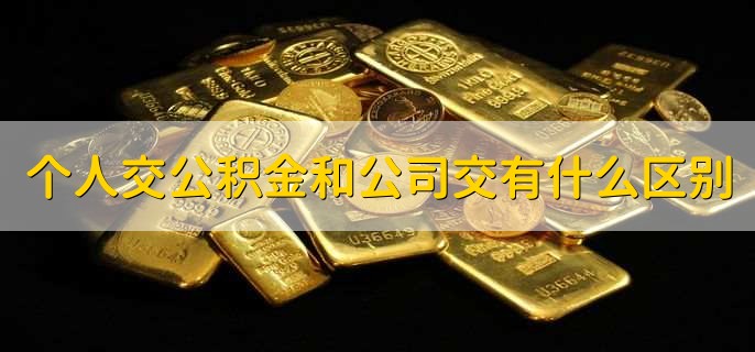 个人交公积金和公司交有什么区别，分以下四点