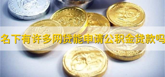 名下有许多网贷能申请公积金贷款吗