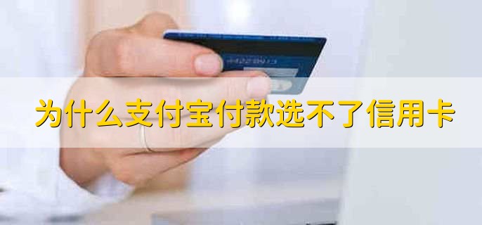 为什么支付宝付款选不了信用卡