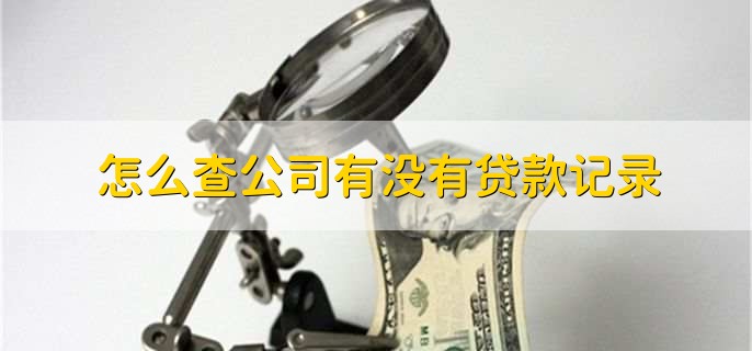 怎么查公司有没有贷款记录