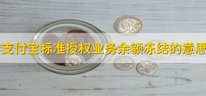 支付宝标准授权业务余额冻结是什么意思