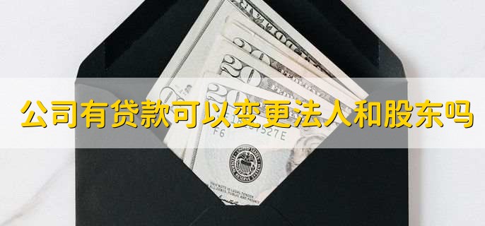 公司有贷款可以变更法人和股东吗，可以