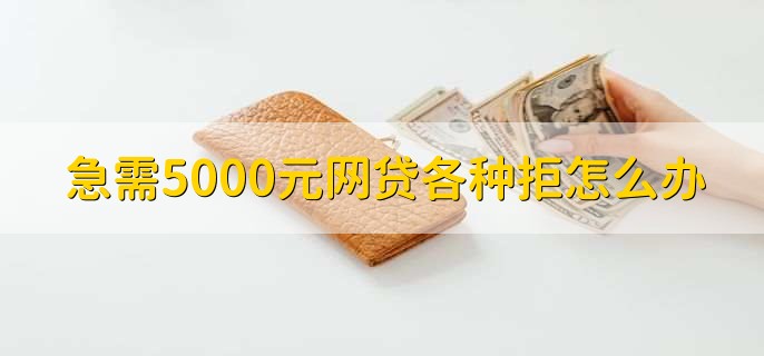 急需5000元网贷各种拒怎么办