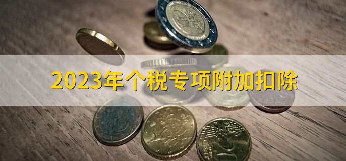 2023年个税专项附加扣除