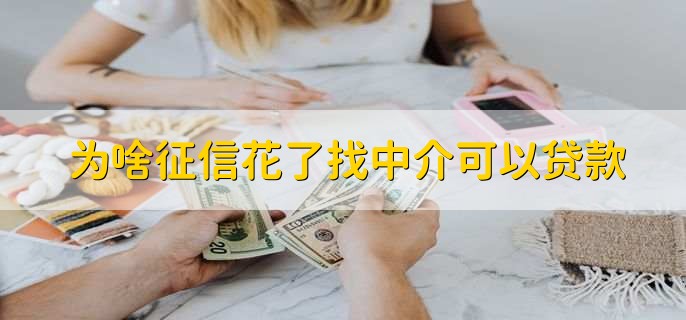 为啥征信花了找中介可以贷款