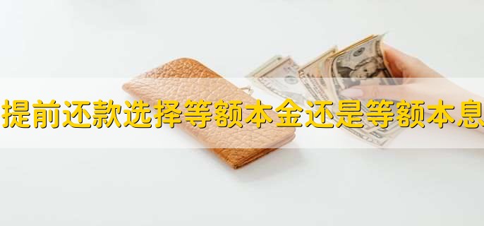 提前还款选择等额本金还是等额本息