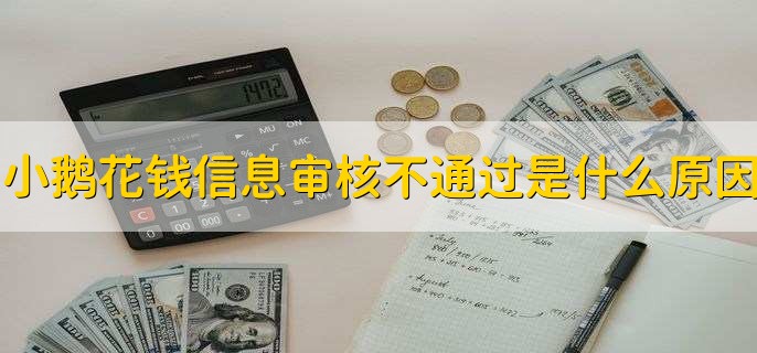 小鹅花钱信息审核不通过是什么原因，有以下四点