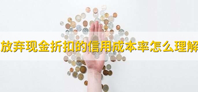 放弃现金折扣的信用成本率怎么理解