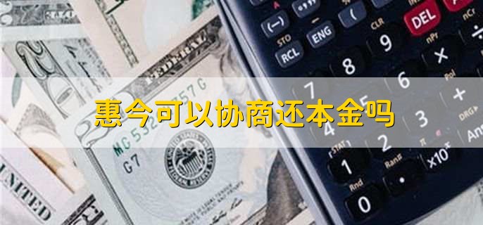 惠今可以协商还本金吗