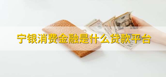 宁银消费金融是什么贷款平台