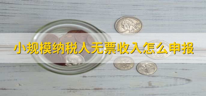 小规模纳税人无票收入怎么申报