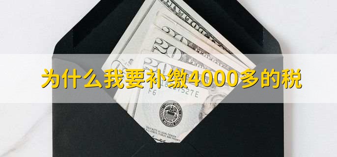 为什么我要补缴4000多的税