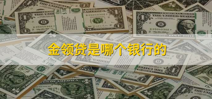 金领贷是哪个银行的