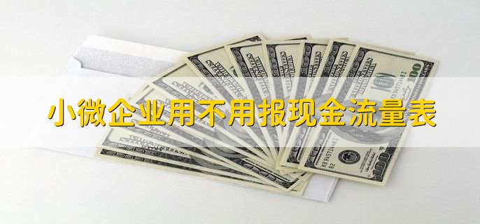 小微企业用不用报现金流量表，用