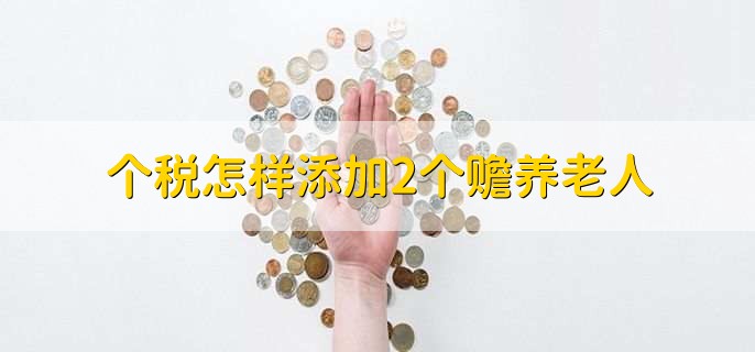 个税怎样添加2个赡养老人，有以下四步