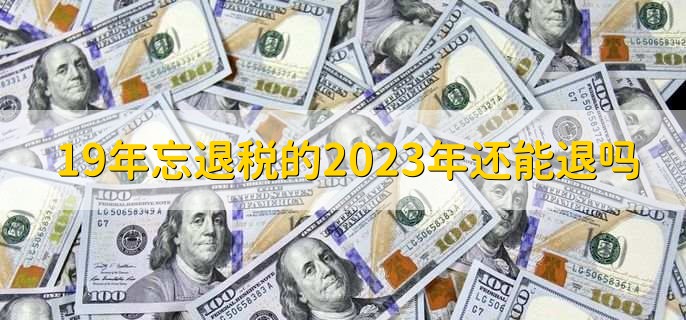 19年忘退税的2023年还能退吗