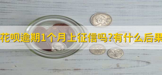 花呗逾期1个月上征信吗?花呗逾期有什么后果