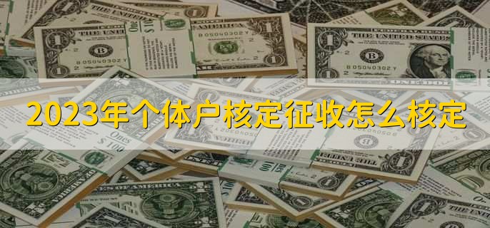 2023年个体户核定征收怎么核定