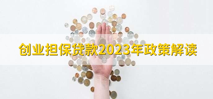 创业担保贷款2023年政策解读