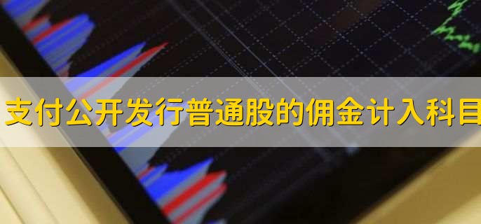 支付公开发行普通股的佣金计入什么科目